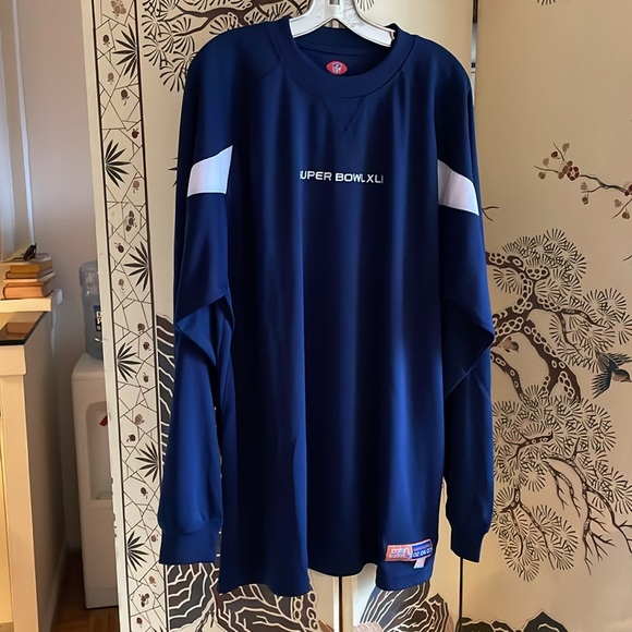 Reebok Super Bowl XLI Long Sleeve Shirt. 2XL - Picture 2 of 7